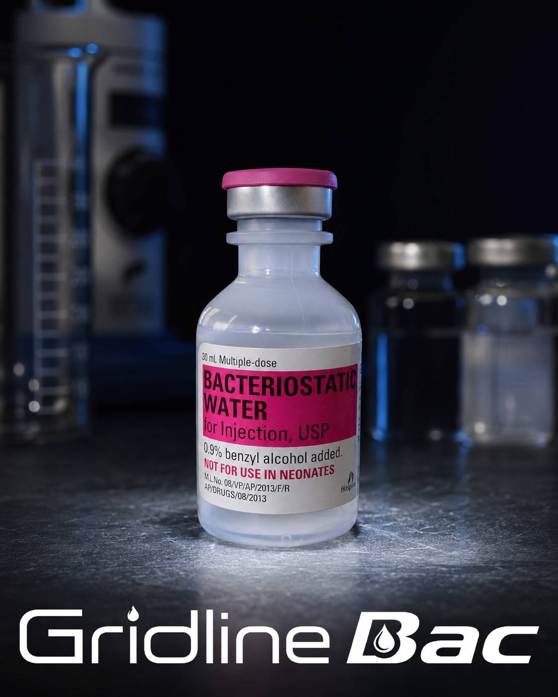 Bacteriostatic Water 30mL - Gridline Bac